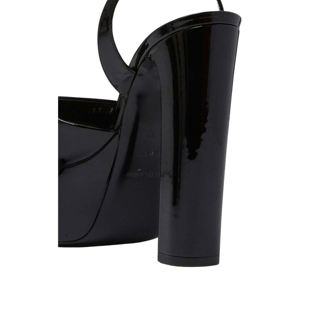 Saint Laurent - Jodie Peep Toe Platform Heels Pump - IT 40 - Picture 7 of 8